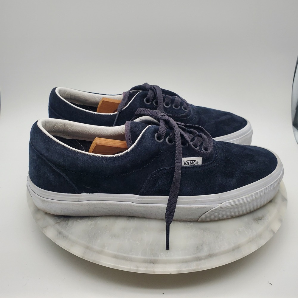 Vans Era Pig Suede Nine Iron Blue Navy Low Top Sneakers Men's 6.5 Women's 8
